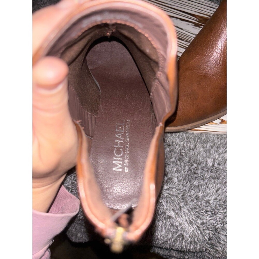 Michael By Michael Shannon Womens Aubrey Bootie - Brown Size 9 - Picture 10 of 12